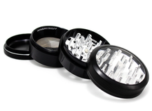 Load image into Gallery viewer, SHARPSTONE&reg; V2 CLEAR TOP 4 PIECE GRINDER &ndash; 2.5&rdquo;