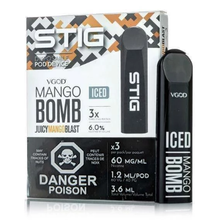 Load image into Gallery viewer, VGOD Stig Pod vape disposable pen 3pk
