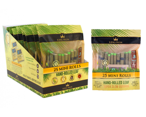 King Palm 25 Mini Rolls / Pouch - 8 Units Per Display Box