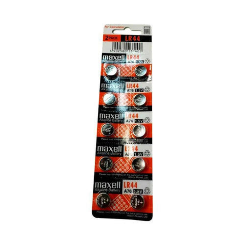 Maxell LR44 1 Card (10 pcs)