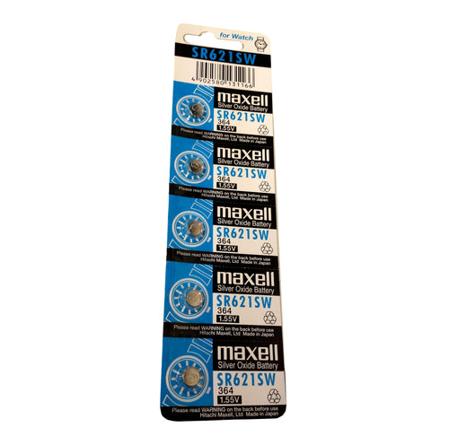 Maxell SR621SW 1 Card (5 pcs)