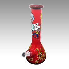 Load image into Gallery viewer, Rick and Morty. Hand Painted Water pipe 14" 9mm Thick
