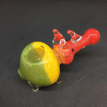 Load image into Gallery viewer, Rhino shape Rasta insideout pipe