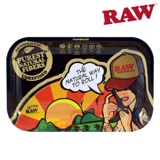 RAW BRAZIL ROLLING TRAY  SMALL