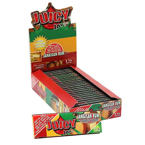 Juicy Jay’s 1 ¼ size Flavored rolling paper JAMAICAN RUM