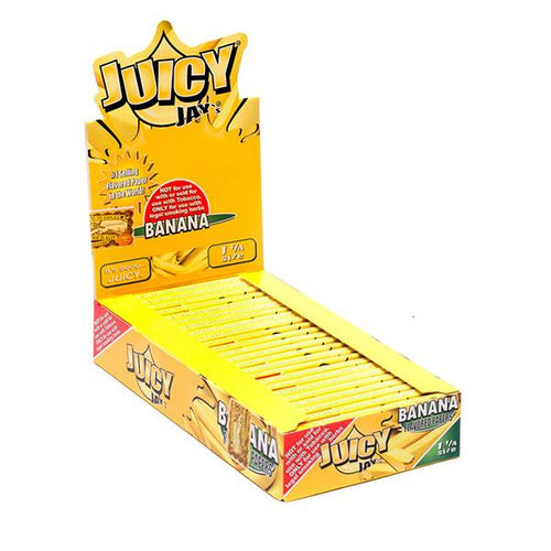 Juicy Jay’s 1 ¼ size Flavored rolling paper BANANA