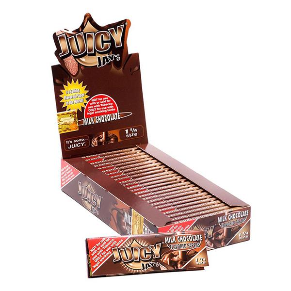 Juicy Jay-s 1 ¼ size Flavored rolling paper MILK CHOCOLATE