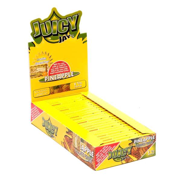 Juicy Jay-s 1 ¼ size Flavored rolling paper PINEAPPLE