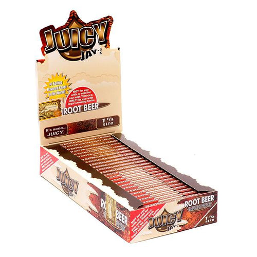 Juicy Jay-s 1 ¼ size Flavored rolling paper ROOT BEER