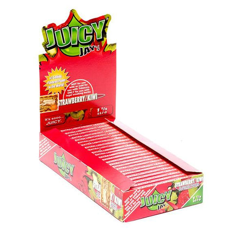 Juicy Jay-s 1 ¼ size Flavored rolling paper STRAWBERRY / KIWI