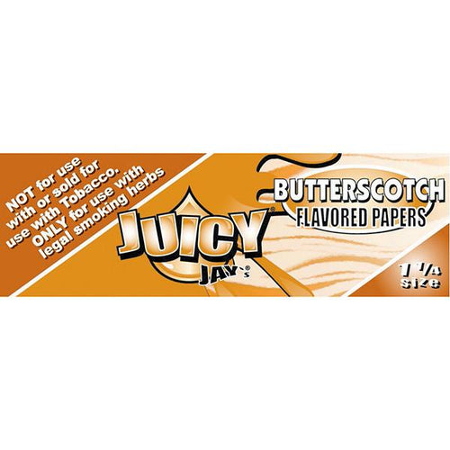 Juicy Jay’s 1 ¼ size Flavored rolling paper BUTTERSCOTCH