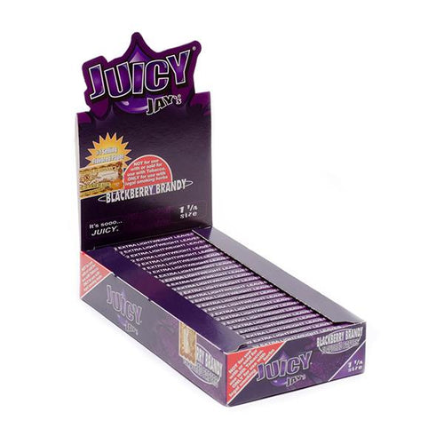 Juicy Jay’s 1 ¼ size Flavored rolling paper BLACKBERRY BRANDY