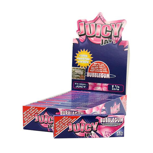 Juicy Jay’s 1 ¼ size Flavored rolling paper BUBBLEGUM