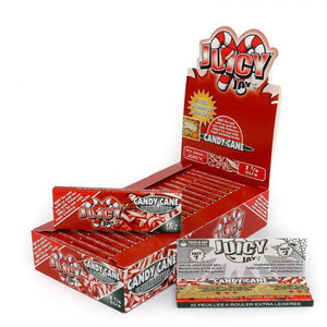 Juicy Jay&rsquo;s 1 &frac14; size Flavored rolling paper CANDY CANE