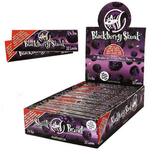 Skunk 1 1/4 Blackberry Flavored Rolling Papers