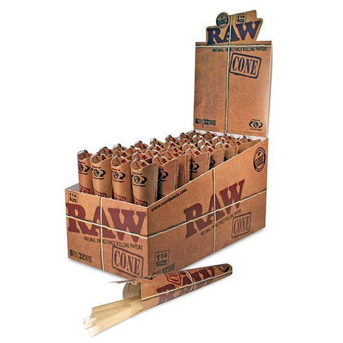 RAW Cone 1 1/4 32 packs 6pcs (1Box)