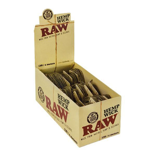 RAW Natural Hemp Wick 4m Metre Packs Beeswax Multi Listing 18pcs/pack