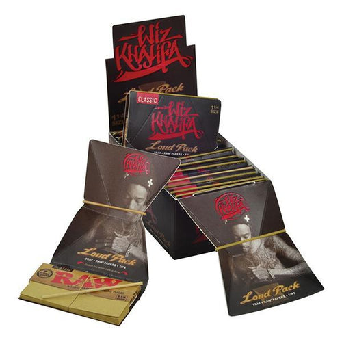 Wiz Khalifa loud pack Rolling paper 1 1/4 by RAW (15pcs)