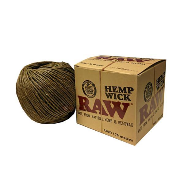 RAW Hemp wick 76metre 250pt dispenser pack.