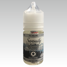 Load image into Gallery viewer, Serenity Salt Nicotine E-liquid 30ml bottle