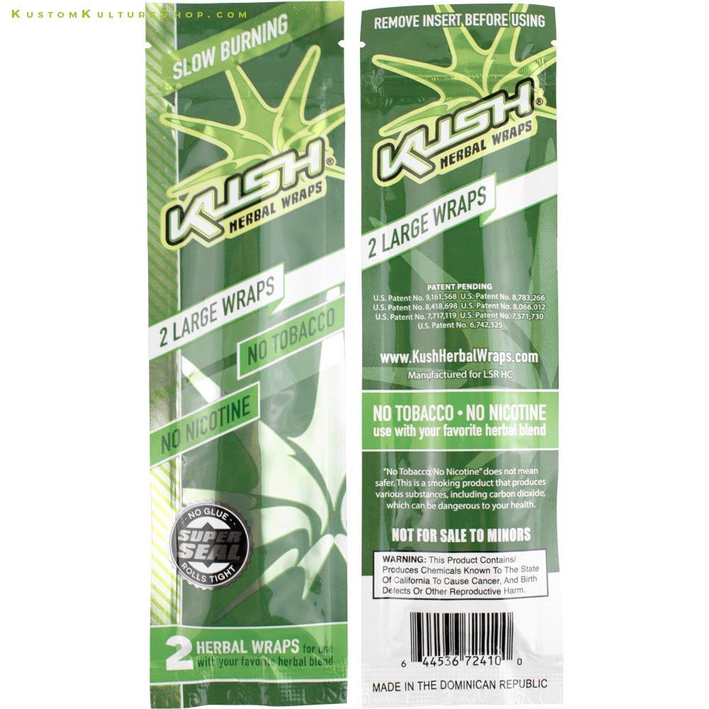 KUSH HERBAL HEMP WRAPS, FLAVOURED