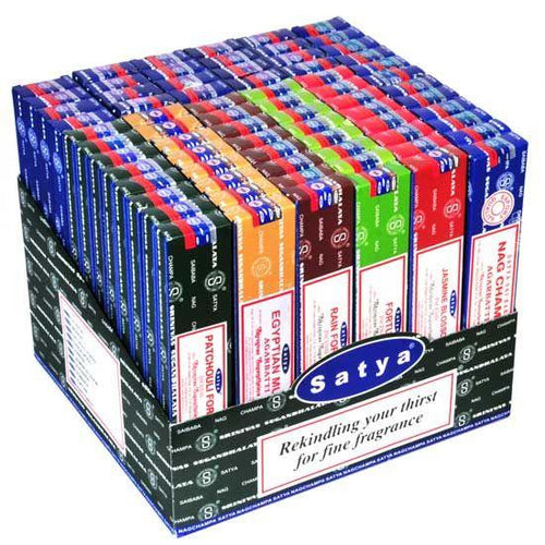 Satya Nag Champa Incense 72packs*15g (12 scents)