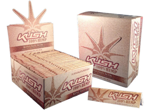 KUSH 100% HEMP KING SIZE SLIM Rolling paper