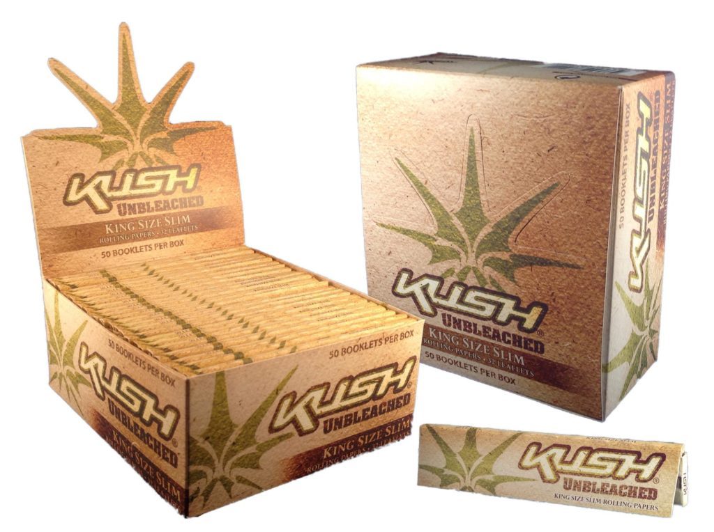 KUSH NATURAL UNBLEACHED KING SIZE SLIM Rolling paper