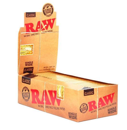 RAW CLASSIC Single Wide 25pack (1 Box)