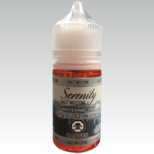 Load image into Gallery viewer, Serenity Salt Nicotine E-liquid 30ml bottle