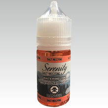 Load image into Gallery viewer, Serenity Salt Nicotine E-liquid 30ml bottle